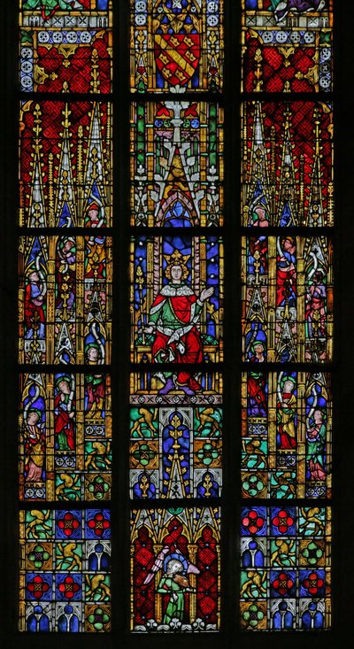 ソロモンの即位を描いた窓c。 1320年、15世紀から20世紀（ほとんどが現代） 作： French School